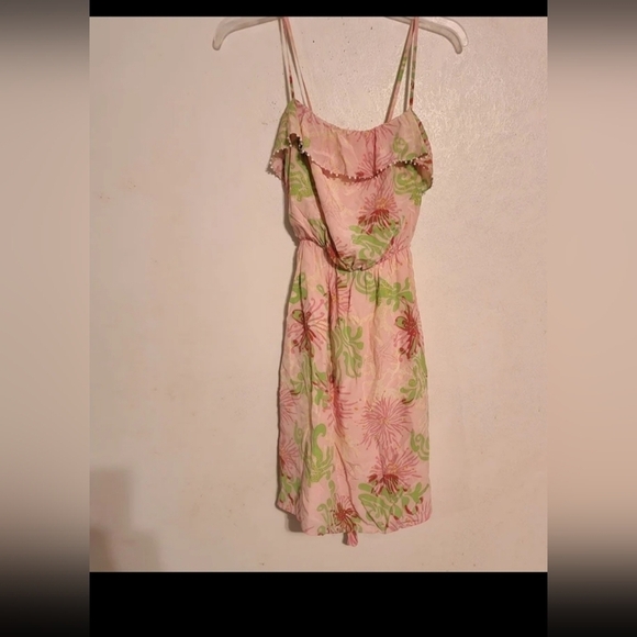 Lilly Pulitzer Darcia Silk Dress Lined Size 4 - Picture 1 of 9